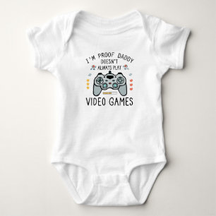 Funny Video Games Quotes Video Games Dad Baby Bodysuit