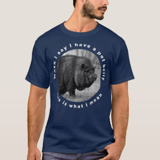 Funny Vietnamese Pot-Bellied Pig Saying  T-Shirt