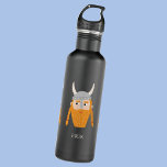 Funny Viking Personalised 710 Ml Water Bottle<br><div class="desc">A fun Viking,  perfect for your favourite Scandinavian.  Original art by Nic Squirrell. Change the name to personalise.</div>