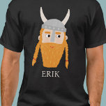 Funny Viking Personalised T-Shirt<br><div class="desc">A fun Viking,  perfect for your favourite Scandinavian.  Original art by Nic Squirrell. Change the name to personalise.</div>