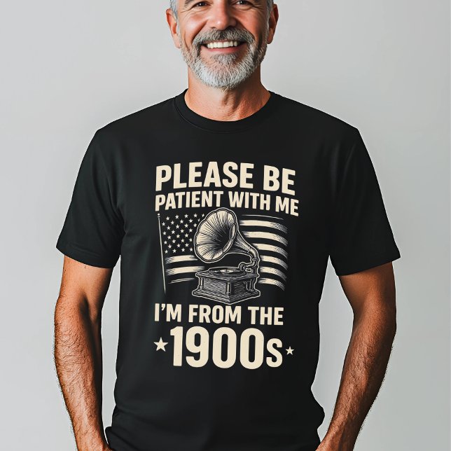 Funny Vintage 1900s Gramophone T-Shirt (Creator Uploaded)