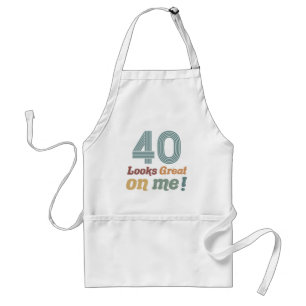 Funny Vintage 40th Birthday Standard Apron
