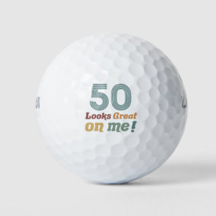 Funny Vintage 50th Birthday Golf Balls