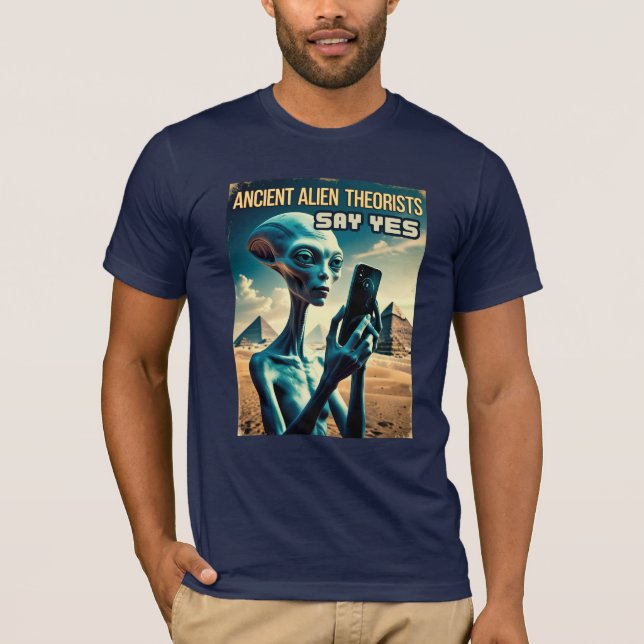 Funny Vintage Ancient Aliens T-Shirt (Front)