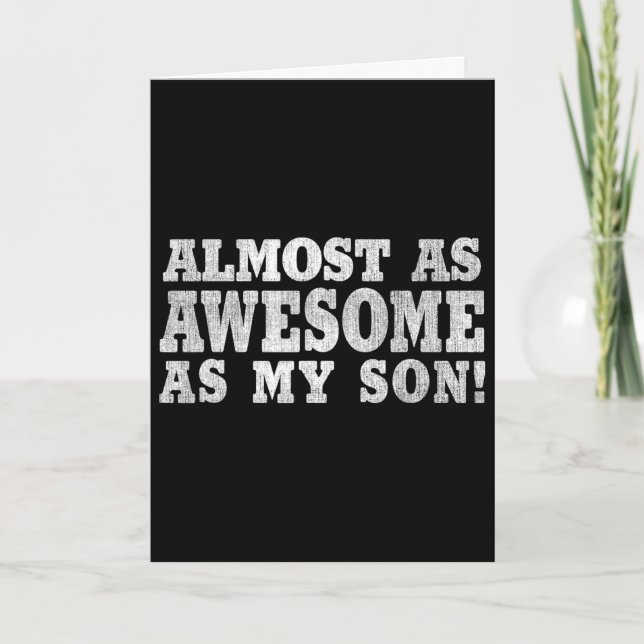 Funny Vintage And Retro Dad  Card (Front)