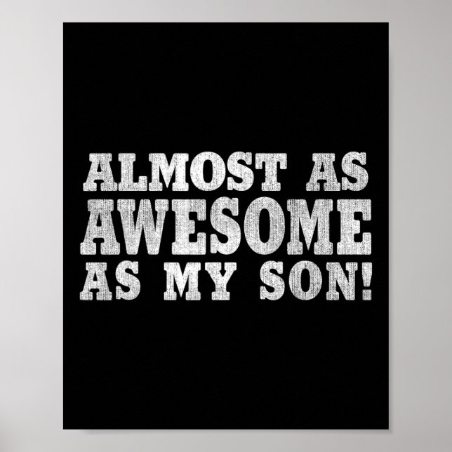 Funny Vintage And Retro Dad  Poster (Front)