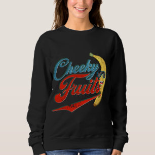 Funny Vintage Banana Sunglasses Cheeky Fruit Gift Sweatshirt