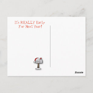 Funny Vintage Belated Santa PostCard