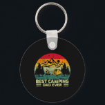Funny Vintage Best Camping Dad Ever Father's Day  Key Ring<br><div class="desc">Funny Vintage Best Camping Dad Ever Father's Day</div>