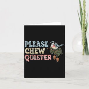 Funny Vintage Bird Nature Bird Watchers  Card