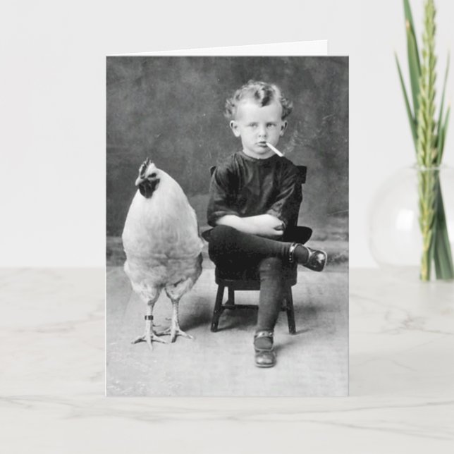 Funny Vintage Birthday Card (Front)