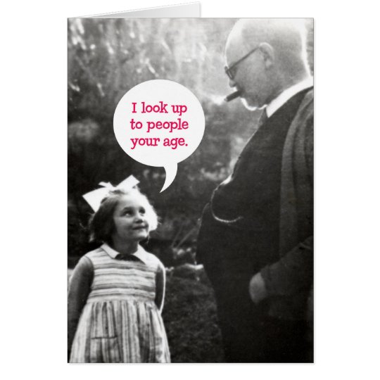 Funny Vintage Birthday Card for Older Man