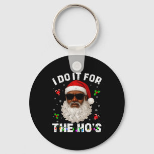 Funny Vintage Black Christmas Santa African Xmas M Key Ring