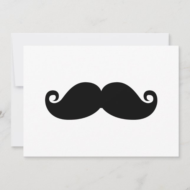 Funny Vintage Black Moustache (Front)