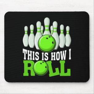 Funny Vintage Bowling Team Bowler Bowling Lover Bo Mouse Pad