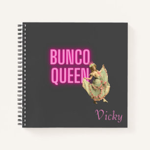 Funny Vintage Bunco Queen Personalised  Notebook