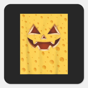 Funny Vintage Cheese Costume Halloween Square Sticker