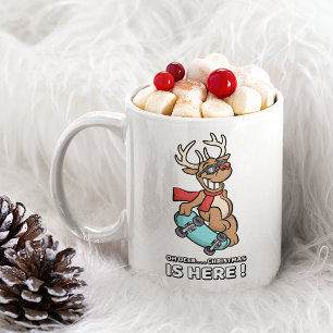 Funny Vintage Comic Book Pop Art Style Xmas Coffee Mug