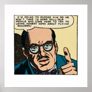Funny Vintage Comics Expose The Truth Fake News Poster