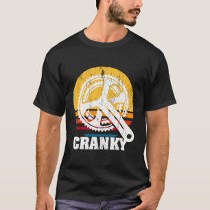Funny Vintage Cranky Bike Bicycle Rider Cycling Lo T-Shirt