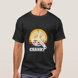 Funny Vintage Cranky Bike Bicycle Rider Cycling Lo T-Shirt