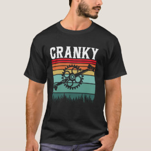 Funny Vintage Cranky Bike Bicycle Rider Cycling Lo T-Shirt