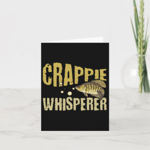 Funny Vintage Crappie Whisperer Fishing Card