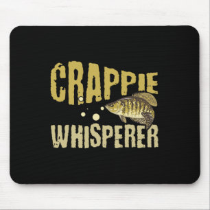 Funny Vintage Crappie Whisperer Fishing Mouse Pad