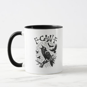 Funny Vintage Crow F-Caw-F Mug