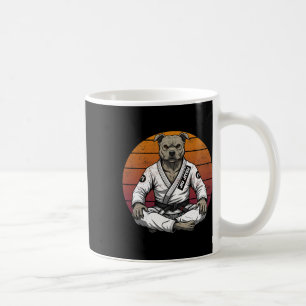 Funny Vintage Dog Brazilian Jiu Jitsu Retro Grappl Coffee Mug