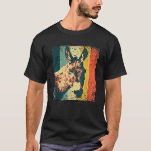Funny Vintage Donkey Design For Men Women Safari M T-Shirt