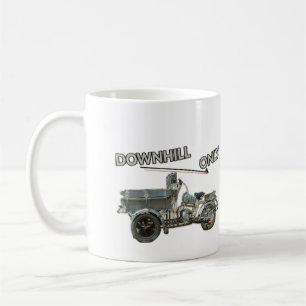 Funny Vintage Downhill Only Vehicle Coffee Mug