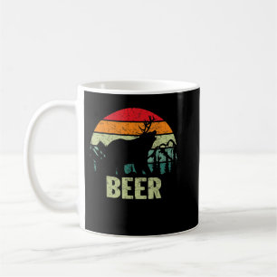 Funny Vintage Drinking - Bear Deer Beer TShirt Coffee Mug
