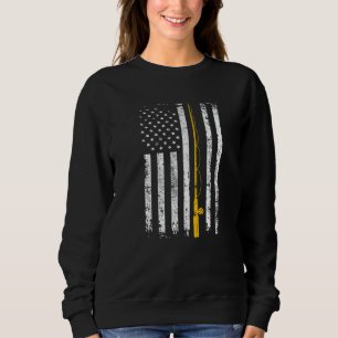 Funny Vintage Fishing American Flag Vintage Fishin Sweatshirt