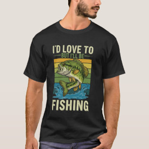 Funny Vintage Fishing Holiday Humour Design Men Wo T-Shirt