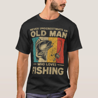 Funny Vintage Fishing Jokes Womens Mens Fisherman T-Shirt