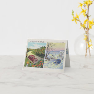 Funny Vintage Florida Folded Greeting Card