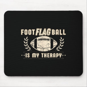 Funny Vintage Foot Flag Ball Is My Therapy Flag Fo Mouse Pad