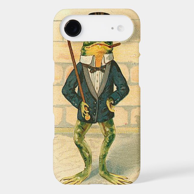 Funny Vintage Frog Case-Mate iPhone Case (Back)