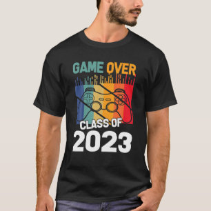 Funny Vintage Game Over Class Of 2023 Video Games T-Shirt