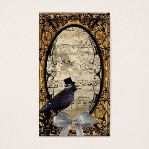 Funny vintage Gothic wedding crow