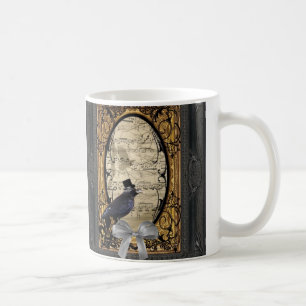 Funny vintage Gothic wedding crow Coffee Mug