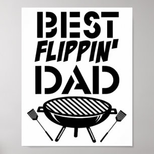 Funny Vintage Grill Daddy - Grilling And Refilling Poster