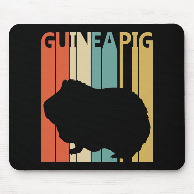 Funny Vintage Guinea Pig Mouse Pad (Front)