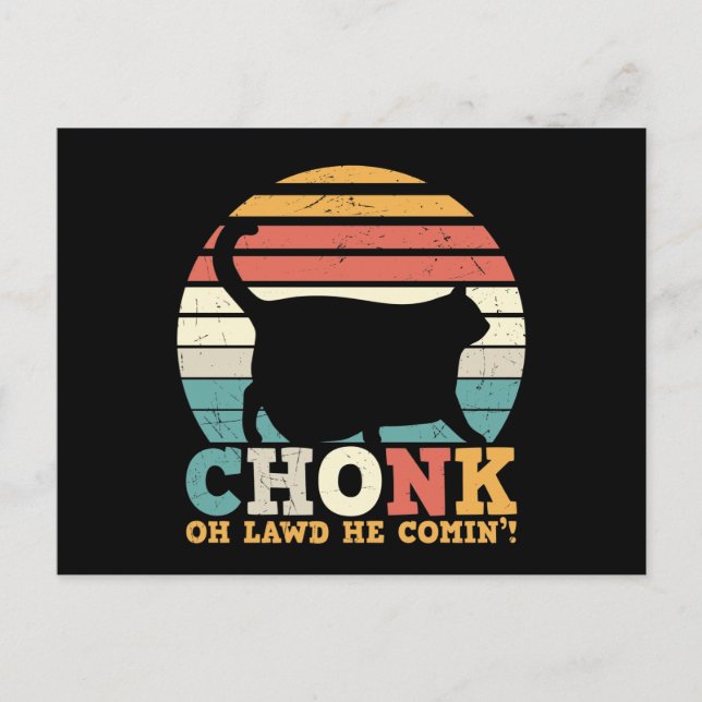 Funny Vintage  Halloween Cat Postcard (Front)