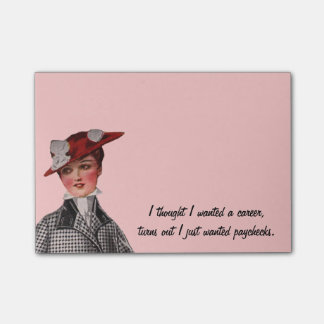 Funny Vintage Humour Post-it Notes