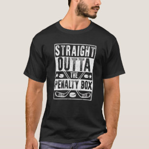 Funny Vintage Ice Hockey Player Hockey Team Penalt T-Shirt