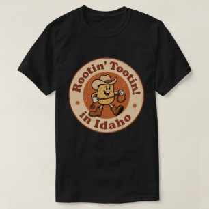 Funny Vintage Idaho Potato Cowboy Retro T-Shirt