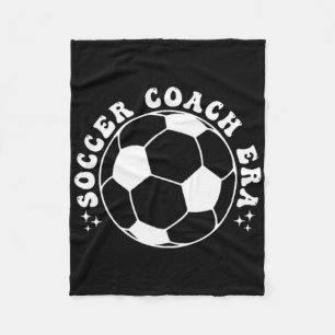 Funny Vintage In My Soccer Coach Era Funny Coach F Fleece Blanket