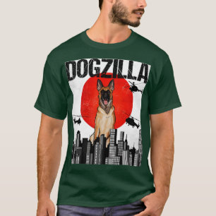 Funny Vintage Japanese Dogzilla Belgian Malinoi T-Shirt